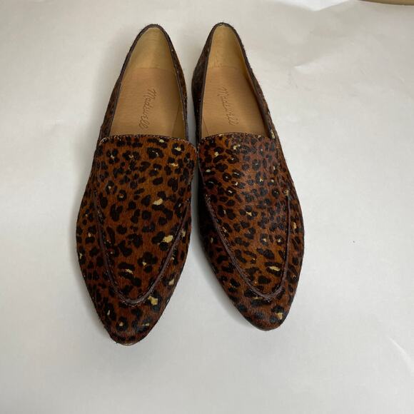 Madewell The Frances Skimmer Leopard Brown Black Flats Loafers 9.5 - Picture 8 of 11